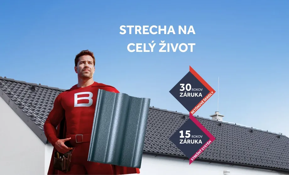 Výpočet cenz strechy. Strecha od Bramacu na celź život s 30 ročnou zárukou. Produktová a systémová záruka
